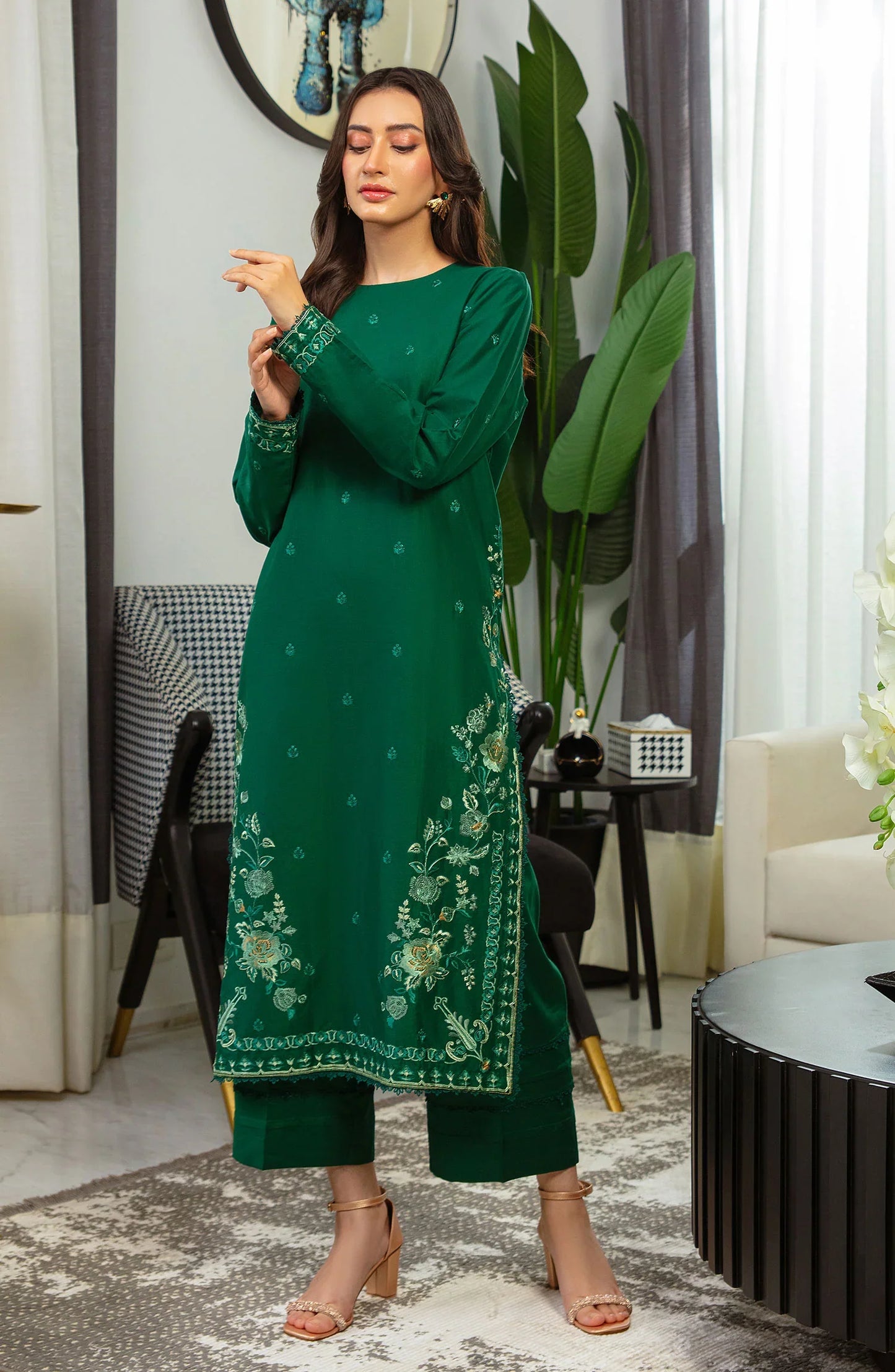 Forest Muse Embroidered Kurta